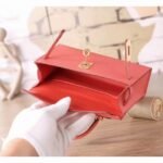 Flamingo Epsom Imitation Budget Hermes Kelly 20cm Purse - Image 5