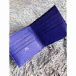Blue electric luxury replica Hermes Copernic compact wallet - Image 3