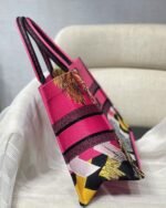 Dior Medium Book Tote Bag Replica in Toile de Jouy Zoom Pop Embroidery - Image 3