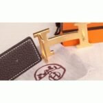 Chocolate clemence fake Hermes H belt buckle - Image 8