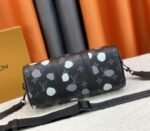 Louis Vuitton X YK Monogram Eclipse Keepall 25 Bandouliere Travel Bag - Image 4