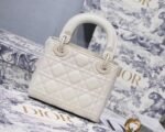 Dior Lady Dior Mini Chain Bag Fake in White - Image 2