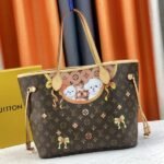 Louis Vuitton Monogram Canvas Neverfull MM Tote With Puppies