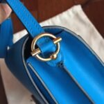 Blue hydra luxury replica Hermes Mini Sac Roulis handbag - Image 7