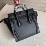 Celine Nano Luggage Tote Bag Replica in Black - Image 2