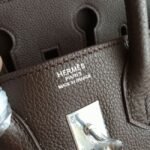Hermes Birkin 25cm Handmade Knockoff Bag in Café Shade - Image 2
