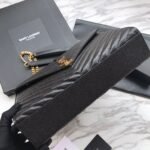 MONOGRAM SHOULDERBAG IN QUILTED GRAIN DE POUDRE EMBOSSED LEATHER - Image 3