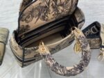 Dior Lady D-Lite Medium Bag Fake in Beige Toile de Jouy Voyage Embroidery - Image 8