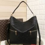 LV Monogram Empreinte Melie Hobo In Black