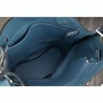 Jean Blue Leather Fake Hermes So Kelly 22cm Casual Handbag - Image 6