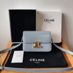 Top Quality Replica Celine Triomphe Teen Bag In Pale Blue - Image 3