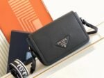 Prada Flap Shoulder Bag Knockoff in Black - Image 9