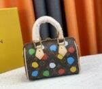 Louis Vuitton X YK Monogram Canvas Speedy 20 Handbag With Textile Strap In Style 1 - Image 3