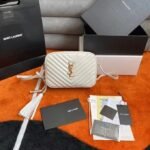 Fake Saint Laurent Lou Camera Bag White - Image 6