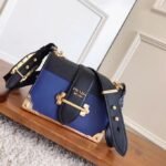 Blue/Black Prada Cahier Shoulder Bag Fake - Image 6