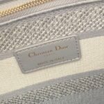 Dior Lady D-Lite Large Bag in Gray Toile de Jouy Reverse Embroidery - Image 8