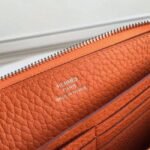 Orange 1:1 Replica Hermes Wallet Azap Zipped - Image 4