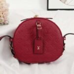 Louis Vuitton Monogram Empreinte Boite Chapeau Souple MM Bag In Red