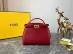Top Quality Knockoff Fendi Peekaboo Mini Bag In Red Nappa Leather - Image 3