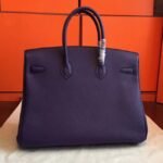 Iris Tone Faux Hermes Birkin 35CM Designer Handbag - Image 7