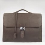 Chocolate Calf Leather Knockoff Hermes Sac A Depeches 38cm Office Bag