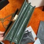 Replica Saint Laurent Cassandra Medium Bag Green Crocodile - Image 4