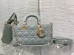 Dior Lady D-Joy Medium Bag Fake in Grey Patent Cannage Calfskin - Image 3