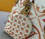 Louis Vuitton LV By The Pool Monogram Tiles Canvas Onthego PM Tote In Coral - Image 5
