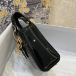 Dior Lady Dior Micro Bag Replica in Black Patent Cannage Calfskin - Image 9