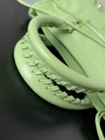 Knockoff Balenciaga Le City Small Bag Green Arena Lambskin - Image 4