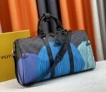 Louis Vuitton X YK Monogram Eclipse Reverse Keepall 45 Luggage In Pumpkin - Image 2
