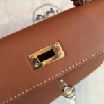 Gold Swift Replica Hermes Kelly 20cm Premium Quality Bag - Image 5