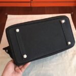 Black Replica Hermes Birkin 40cm Oversized Handbag - Image 4