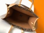 Top Quality Knockoff Fendi Sunshine Medium Tote Bag in Brown FF Jacquard Fabric - Image 4