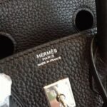 AAAAA Class Black Hermes Birkin 25cm Copy Bag - Image 6