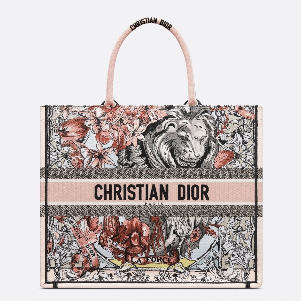 393AF267-0EDB-2848-DD7E-37B74F9B7720.jpg Dior Large Book Tote Bag Faux in Multicolor La Force Embroidery - Image 1