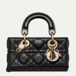 Dior Lady D-Joy Micro Bag Replica in Black Cannage Lambskin