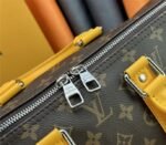 Louis Vuitton Monogram Macassar Canvas Keepall Bandouliere 35 In Safran Yellow - Image 7