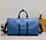 LV Keepall Bandouliere 50 In Navy River Blue - Image 2