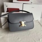 Top Quality Knockoff Celine Triomphe Medium Bag In Grey - Image 2