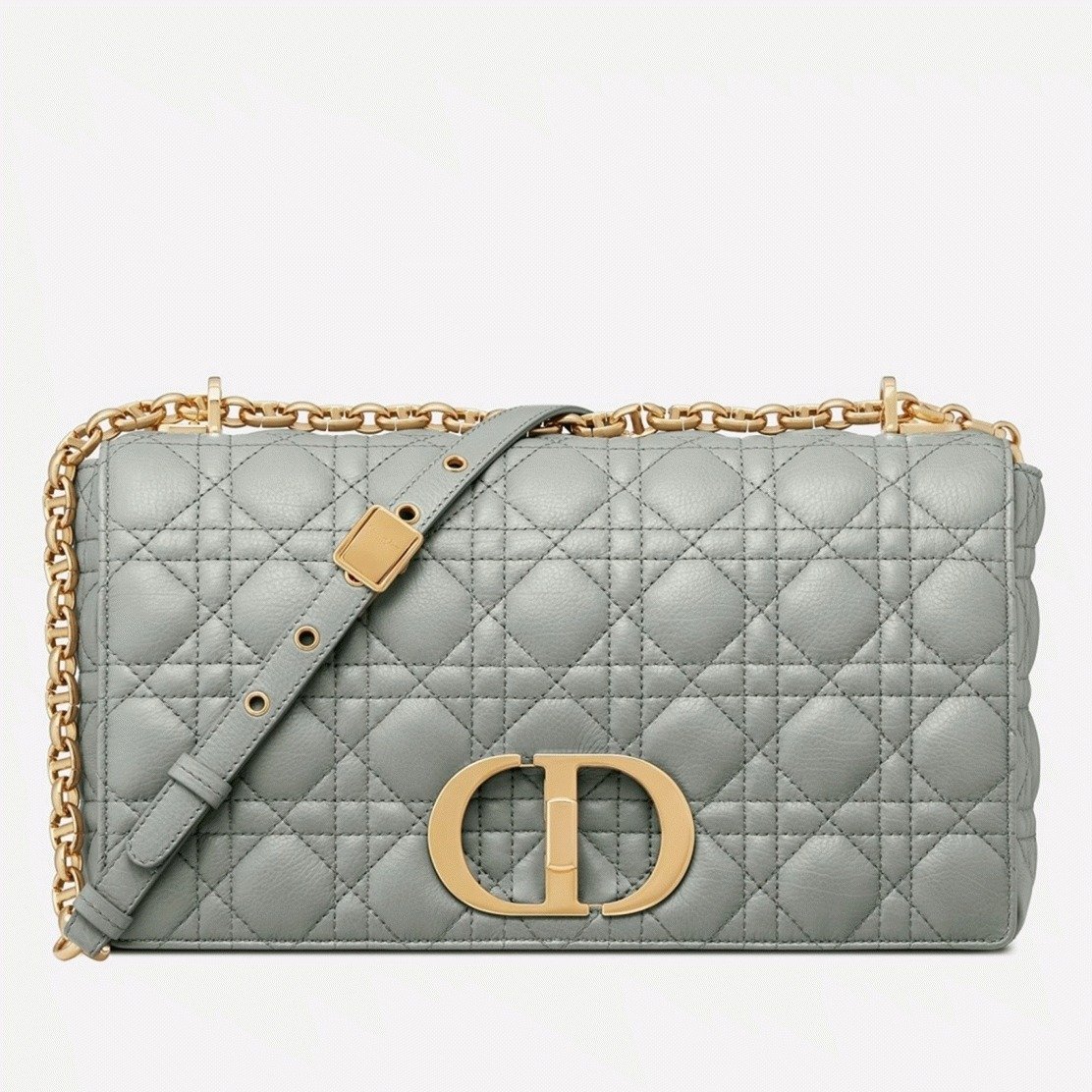 39DB7CF2-1D0E-4A27-2721-D978229E942D.jpg Dior Caro Large Bag Knockoff in Grey - Image 1