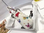 Dior Lady Dior Mini Bag Fake in White Calfskin with Pixel Zodiac Print - Image 7