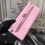 Pink Crocodile Replica Hermes Kelly Cut Clutch Feminine Tote - Image 4