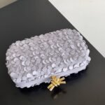 Replica Bottega Veneta Knot Minaudiere Clutch Oyster Sequins - Image 5