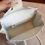 Premium Replica White Hermes Birkin 25cm Handbag - Image 3