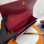 Knockoff Saint Laurent Sunset Medium Top Handle Bag Red Calfskin - Image 7