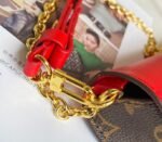 Louis Vuitton Monogram Canvas Padlock On Strap Bag In Red - Image 8