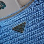 Prada Re-Edition Shoulder Bag Fake in Blue - Image 6