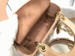 Dior Lady Dior Mini Chain Bag Fake in Nude - Image 3