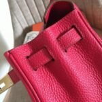 Red Clemence Hermes Kelly Retourne 28cm Replica Handbag - Image 8
